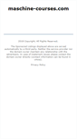Mobile Screenshot of maschine-courses.com