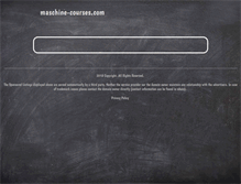 Tablet Screenshot of maschine-courses.com